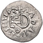 ¼ Siliqua In the name of Justin I and Theoderic; Sirmium; regular S with flat bust reverse image