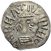 ¼ Siliqua In the name of Anastasius I and Theoderic; Sirmium; horizontal S with backwards monogram obverse image