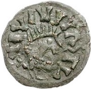 ¼ Siliqua In the name of Justin I and Theoderic; Sirmium; without S obverse image