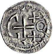 ¼ Siliqua In the name of Justinian I and Theoderic; Sirmium; with stars, Gepid Kingdom, 527-565 reverse image