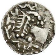 ¼ Siliqua In the name of Justinian I and Theoderic; Sirmium; without stars obverse image