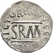 ½ Siliqua In the name of Anastasius I; Sirmium; large bust with bumpy back and SRM, Gepid Kingdom, 493-526 reverse image