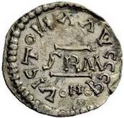 ½ Siliqua In the name of Anastasius I; Sirmium; large bust with flat back and SRM, Gepid Kingdom, 493-526 reverse image