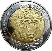 50 Francs CFA Tiger reverse image