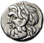 Hemidrachm Messene obverse image