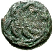 Dichalkon Aigion, Greece (ancient), 200 BC - 175 BC reverse image