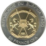 50 Francs CFA Sea Turtle obverse image