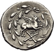 Hemidrachm Corinth, Greece (ancient), 160 BC - 146 BC reverse image