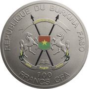 100 Francs CFA Kangaroo reverse image
