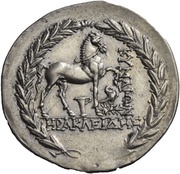Tetradrachm, Greece (ancient), 150 BC - 145 BC reverse image