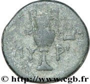 Dichalkon, Greece (ancient), 150 BC - 100 BC reverse image
