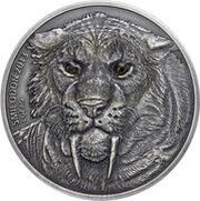 1000 Francs CFA Smilodon reverse image