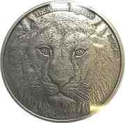 1000 Francs CFA Lion reverse image