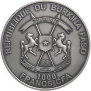1000 Francs CFA Lion obverse image