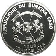 1000 Francs CFA Poseidon obverse image