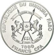 1000 Francs CFA The Bible obverse image