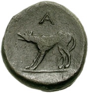 Dichalkon, Greece (ancient), 225 BC - 175 BC reverse image