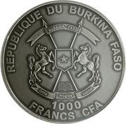 1000 Francs CFA Wolpertinger obverse image