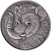 1000 Francs CFA Mammoth Baby, Burkina Faso, 2015 reverse image