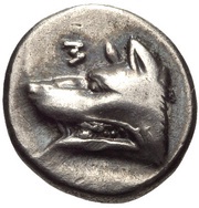 Trihemiobol obverse image
