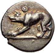 Trihemiobol obverse image