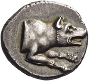 Triobol obverse image