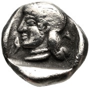 Obol Kleitor, Greece (ancient), 470 BC - 465 BC reverse image