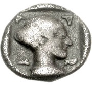 Obol Tegea, Greece (ancient), 465 BC - 460 BC reverse image