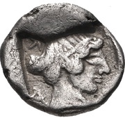 Obol Tegea, Greece (ancient), 460 BC - 450 BC reverse image