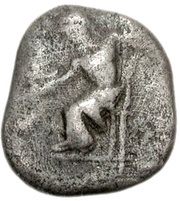Obol Mantineia obverse image