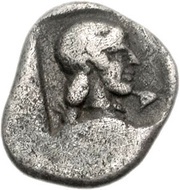 Obol Mantineia, Greece (ancient), 450 BC - 430 BC reverse image