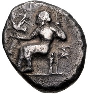 Hemidrachm Kleitor obverse image