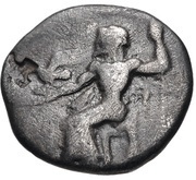 Hemidrachm Kleitor obverse image