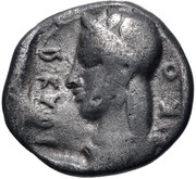 Hemidrachm Kleitor, Greece (ancient), 465 BC - 460 BC reverse image