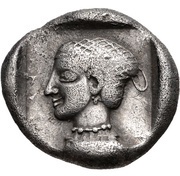Hemidrachm Mantineia, Greece (ancient), 465 BC - 460 BC reverse image
