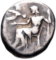 Hemidrachm Kleitor obverse image