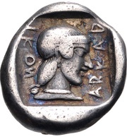Hemidrachm Kleitor, Greece (ancient), 460 BC - 450 BC reverse image