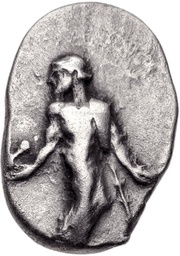 Hemidrachm Tegea obverse image