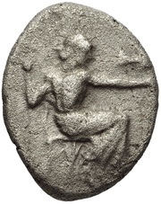 Hemidrachm Tegea obverse image