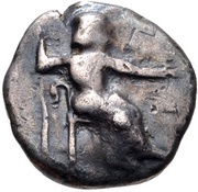 Hemidrachm Tegea obverse image