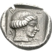 Hemidrachm Mantineia, Greece (ancient), 450 BC - 430 BC reverse image