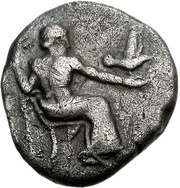 Hemidrachm Mantineia obverse image