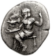 Hemidrachm Mantineia obverse image