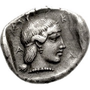 Hemidrachm Mantineia, Greece (ancient), 450 BC - 430 BC reverse image