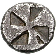 Obol, Greece (ancient), 460 BC - 430 BC reverse image
