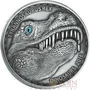 1000 Francs CFA Tyrannosaurus Rex, Burkina Faso, 2016 reverse image