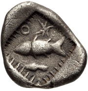 Obol, Greece (ancient), 490 BC - 460 BC reverse image