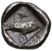 Obol, Greece (ancient), 470 BC - 440 BC reverse image