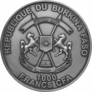 1000 Francs CFA Coelodonta - Mother obverse image