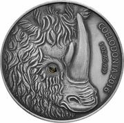 1000 Francs CFA Coelodonta - Mother, Burkina Faso, 2016 reverse image